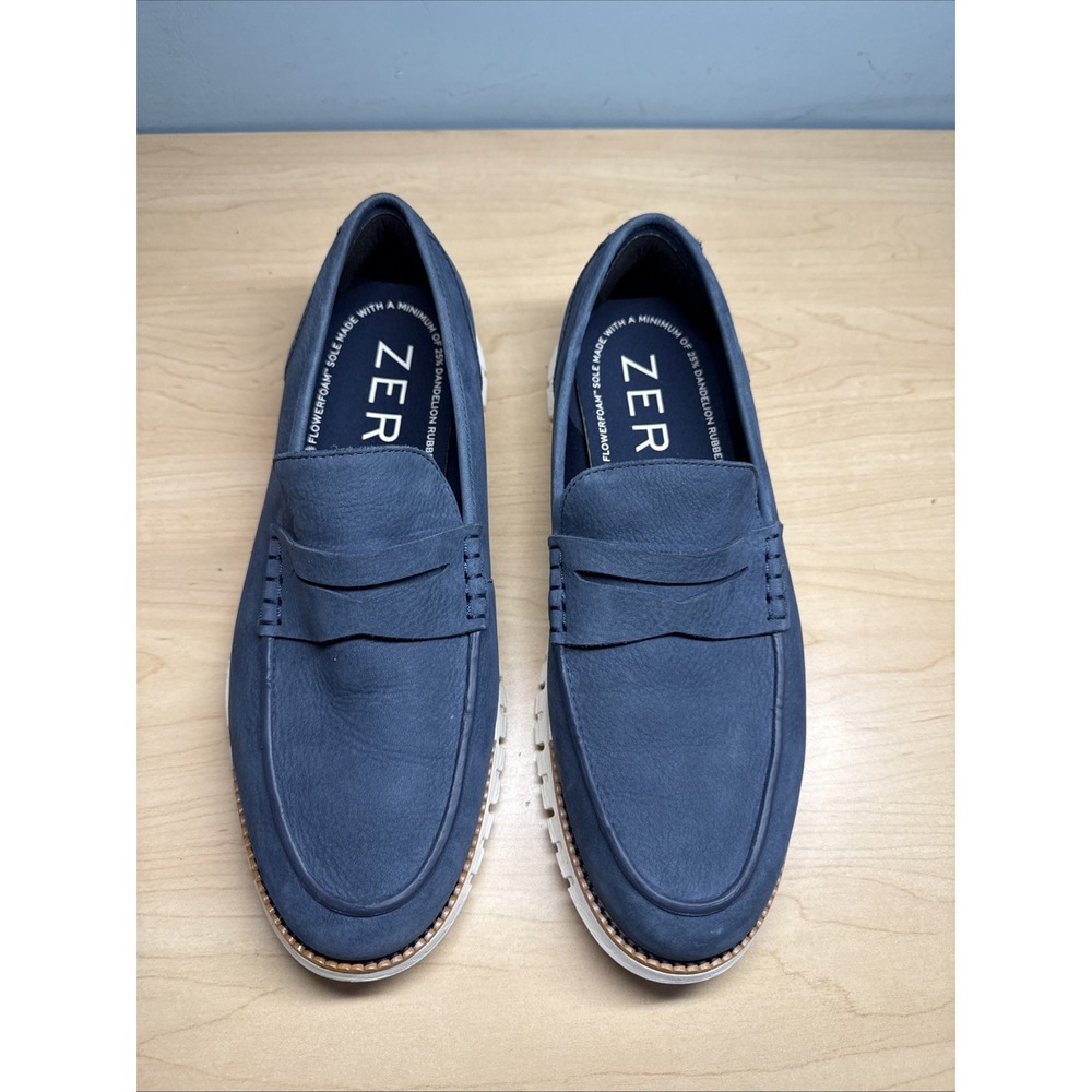 Cole Haan ZG Remastered Penny Loafer - Navy Nubuck Men's Size 9